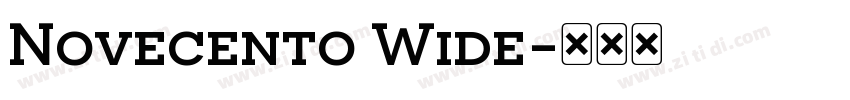 Novecento Wide字体转换